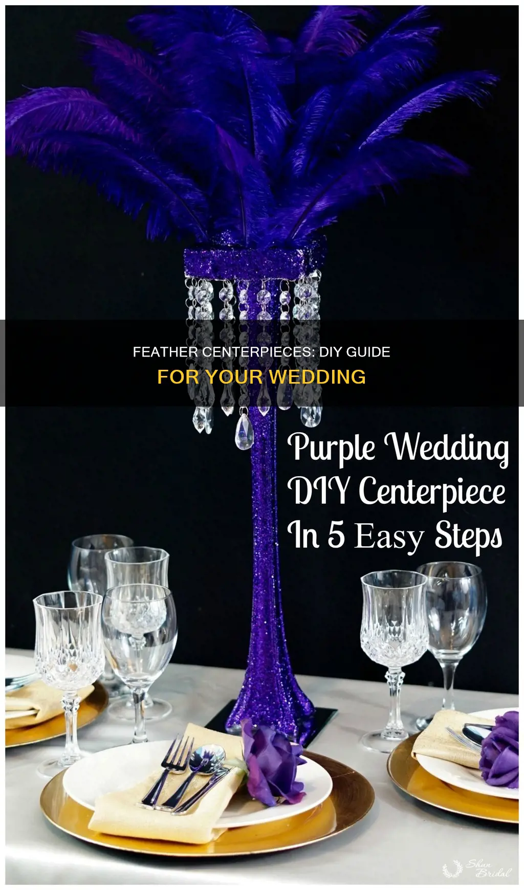 how to make feather wedding centerpieces