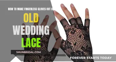 Create Fingerless Gloves from Old Wedding Lace