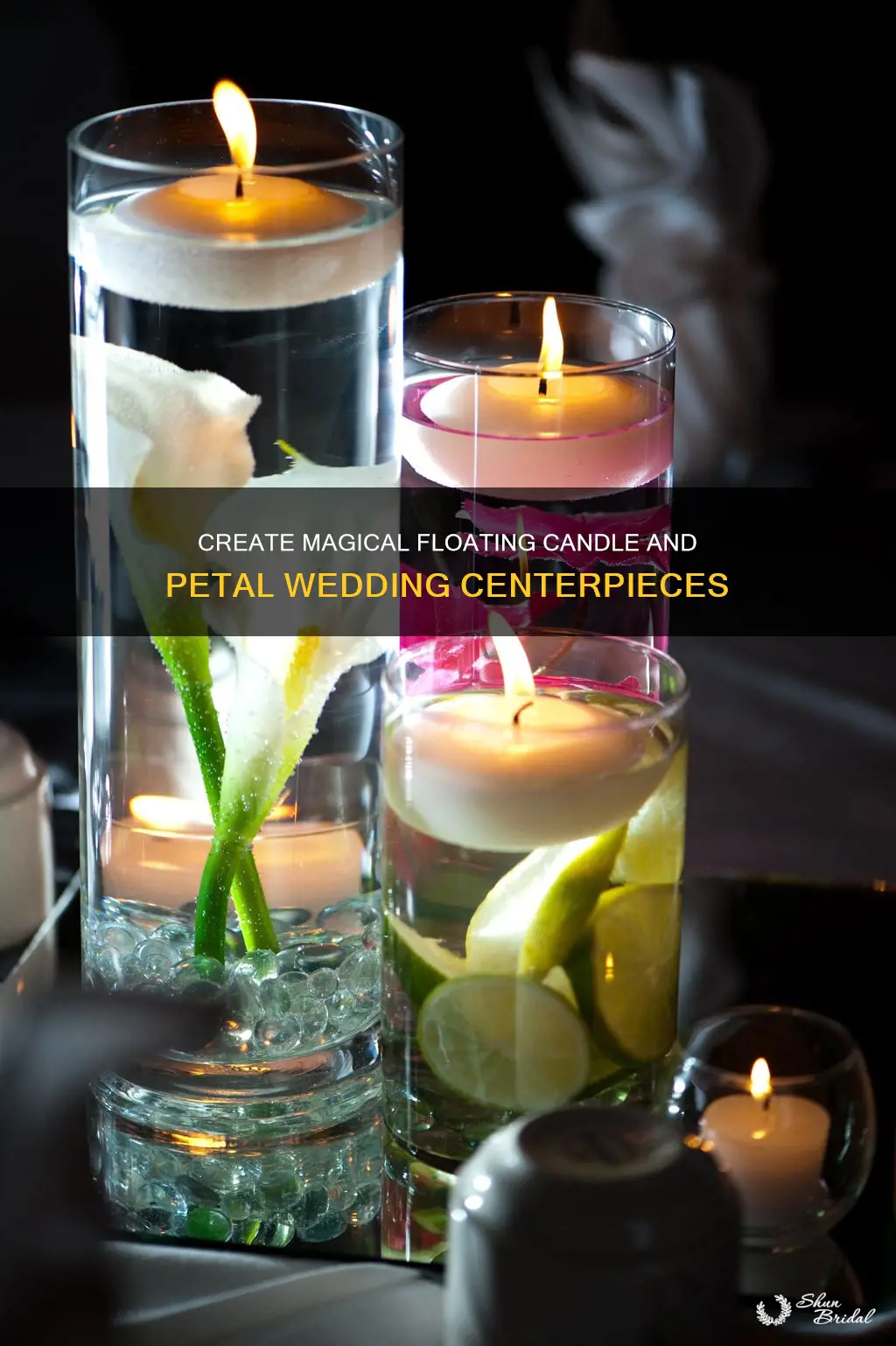 how to make floating candle flower petal wedding centerpeices