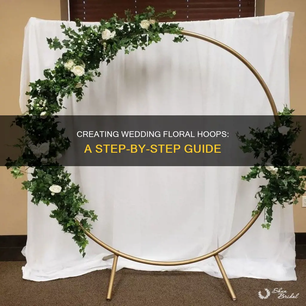 how to make floral hoop for wedding