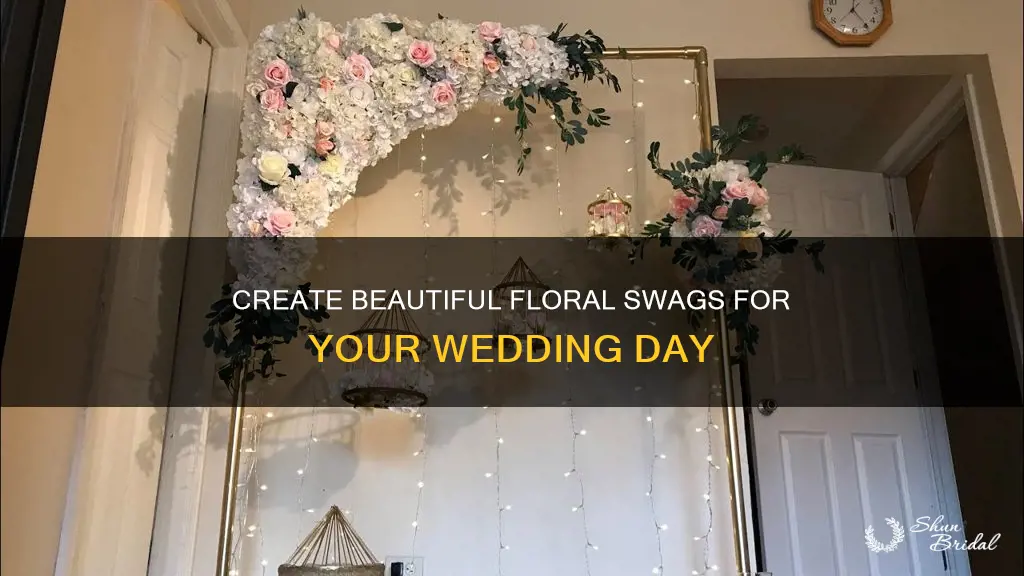 how to make floral swags for weddings