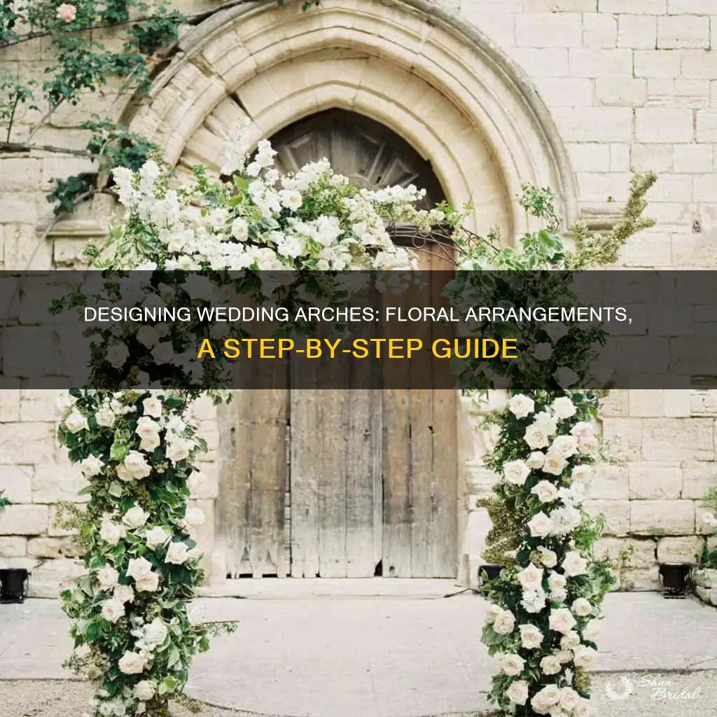 how to make flower arrangement for wedding arch