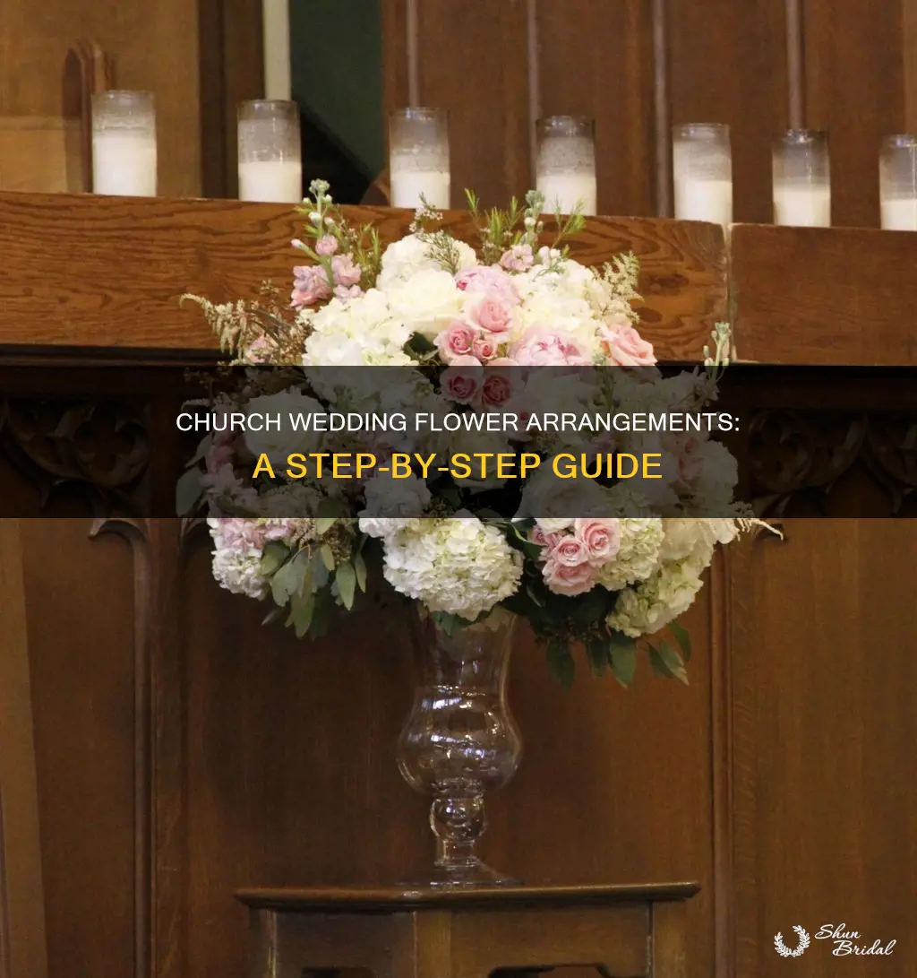 how to make flower arrangements for church weddings