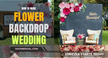 Creating a Floral Backdrop for Your Wedding Day