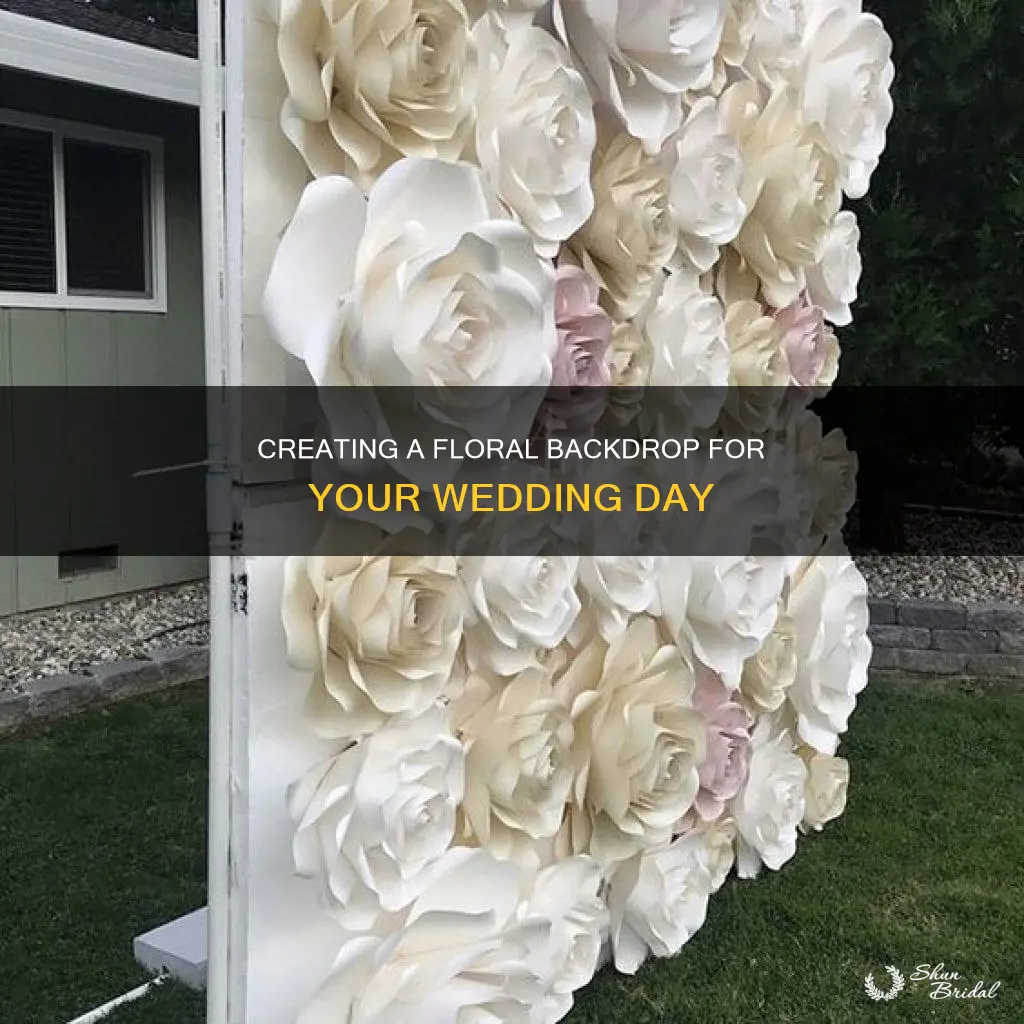 how to make flower backdrop wedding