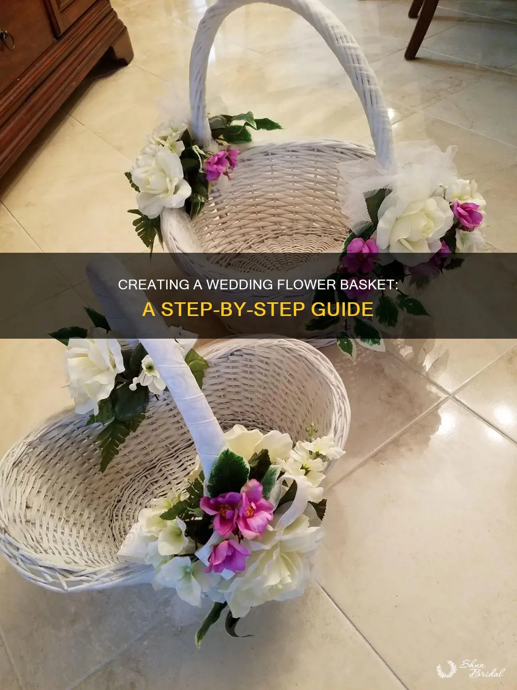 how to make flower basket for wedding