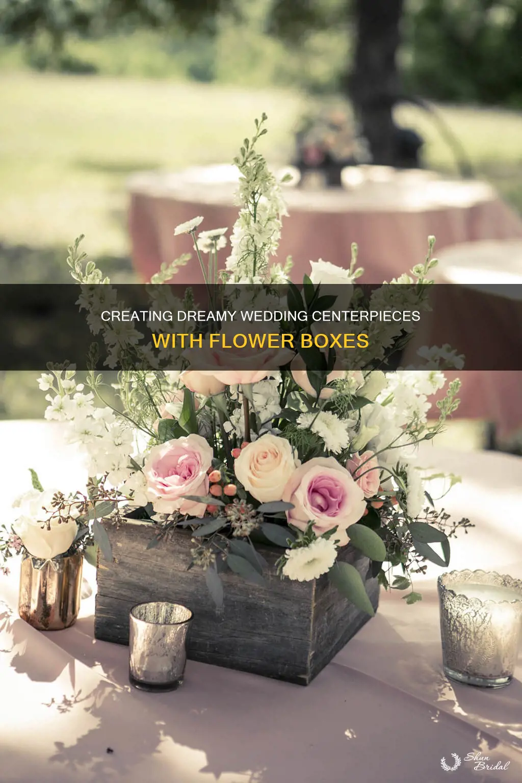 how to make flower box centerpieces for weddings