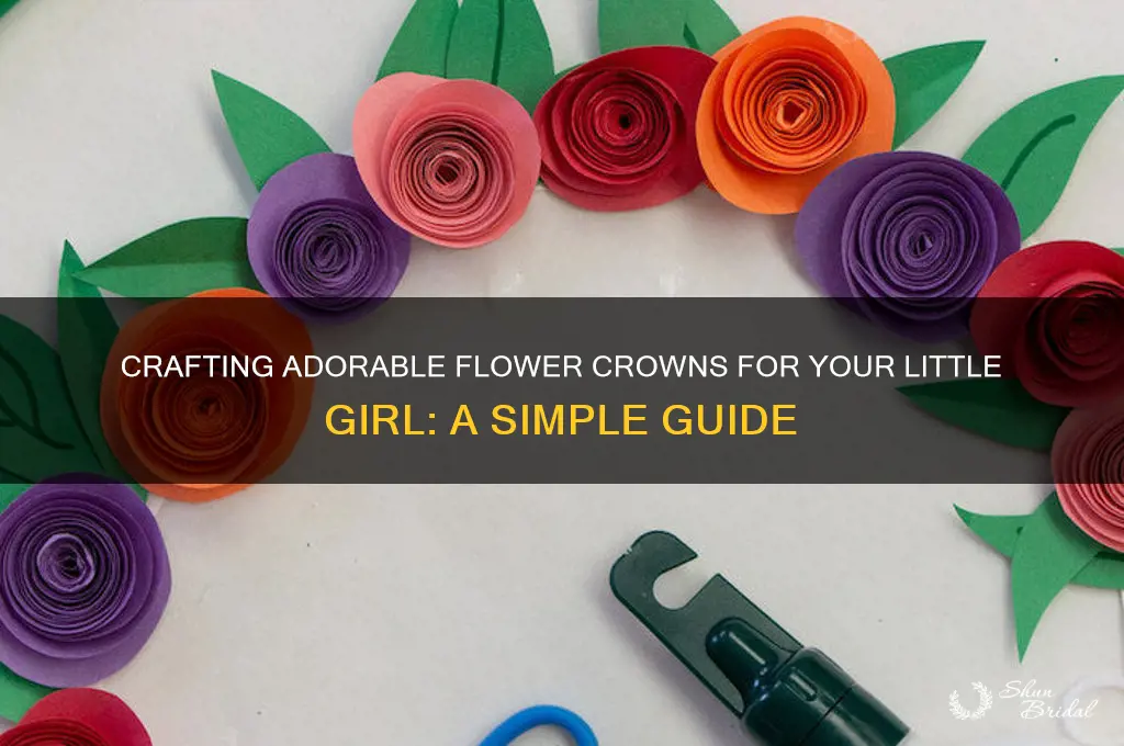 how to make flower crowns for little girl