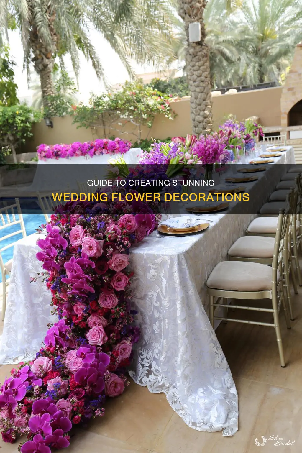 how to make flower decoration for wedding