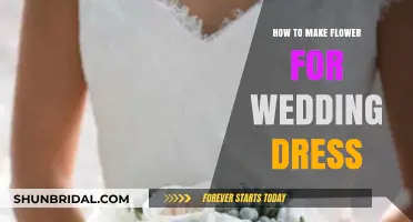Creating a Wedding Dress with Flowers