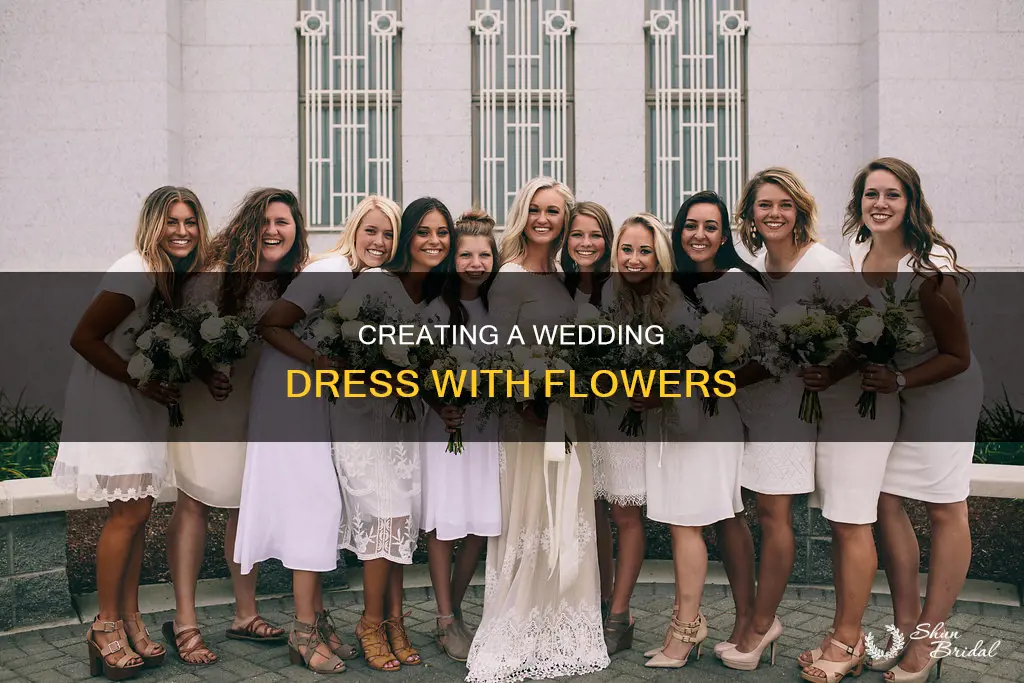 how to make flower for wedding dress