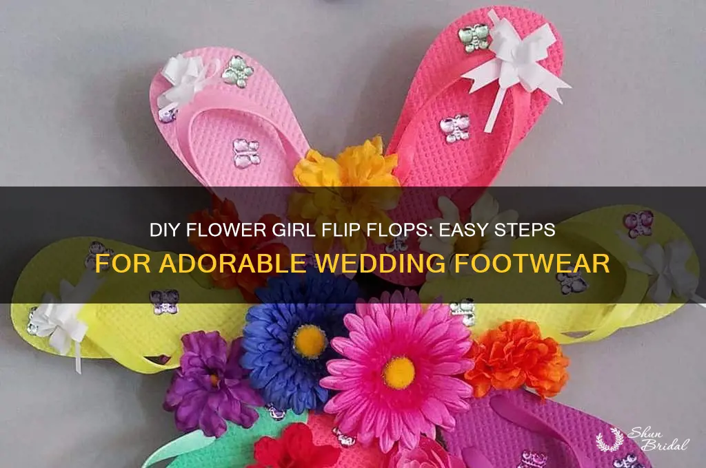how to make flower girl flip flops