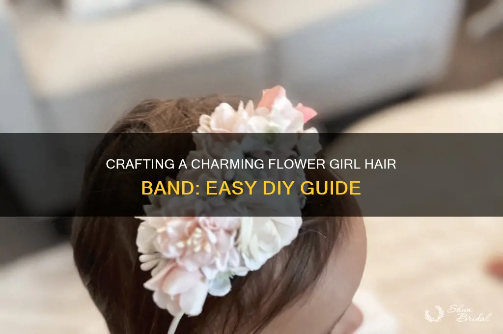 how to make flower girl hair band