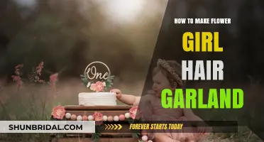 Create a Charming Flower Girl Hair Garland: DIY Tutorial