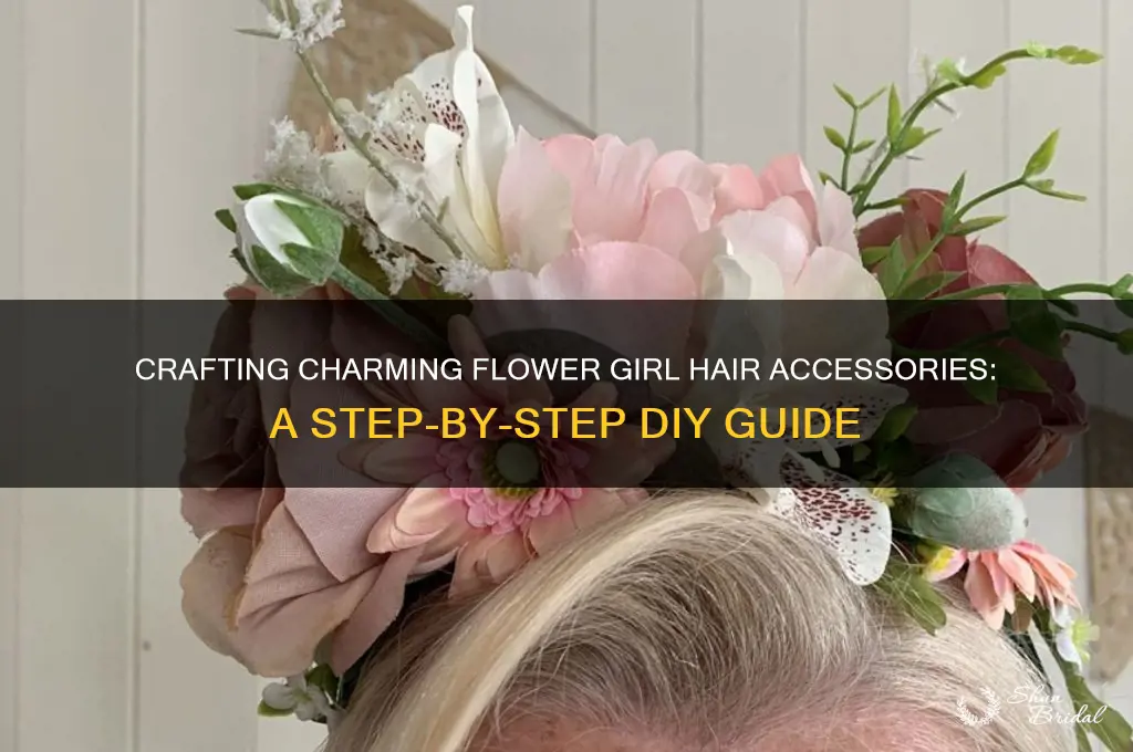 how to make flower girl hair pieces