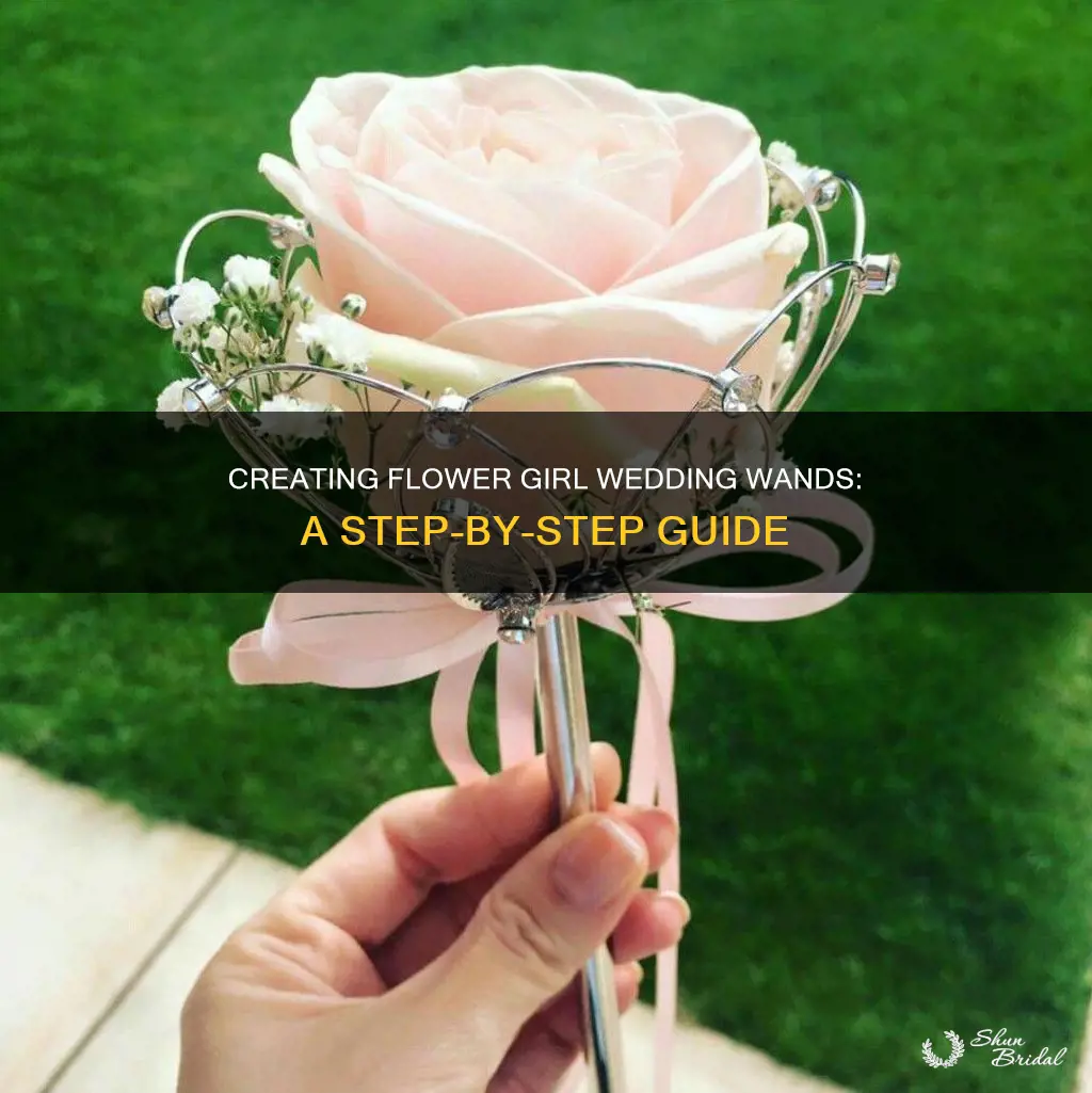 how to make flower girl wedding wands