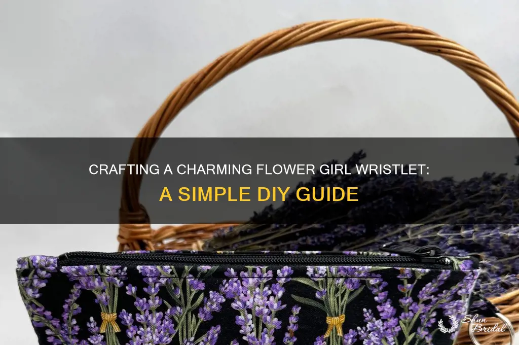 how to make flower girl wristlet