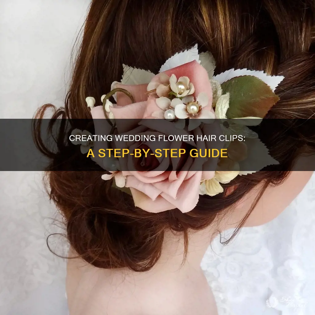 how to make flower hair clips for wedding