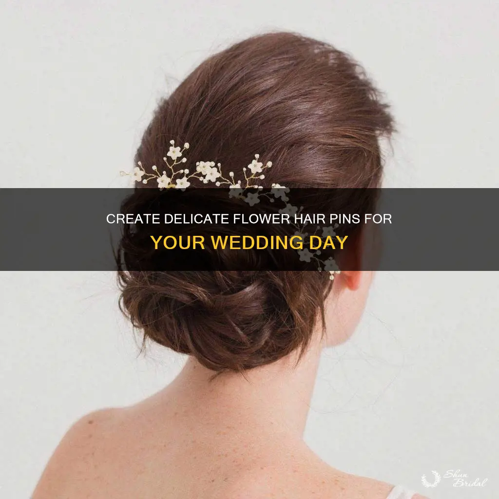 how to make flower hair pins for wedding