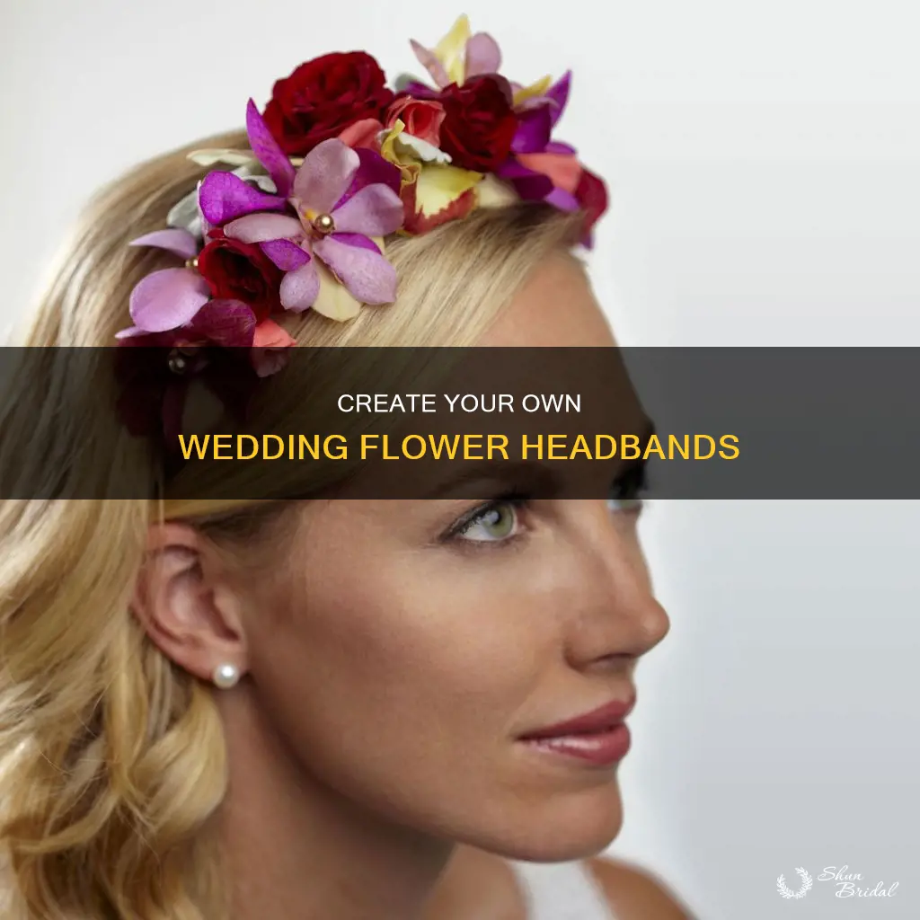 how to make flower headbands for weddings