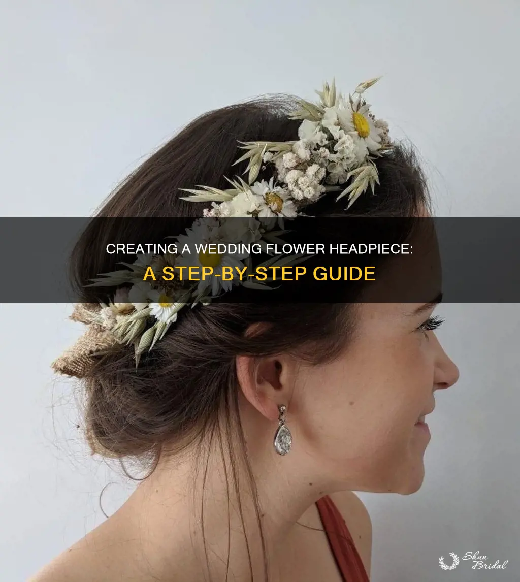 how to make flower headpiece for wedding