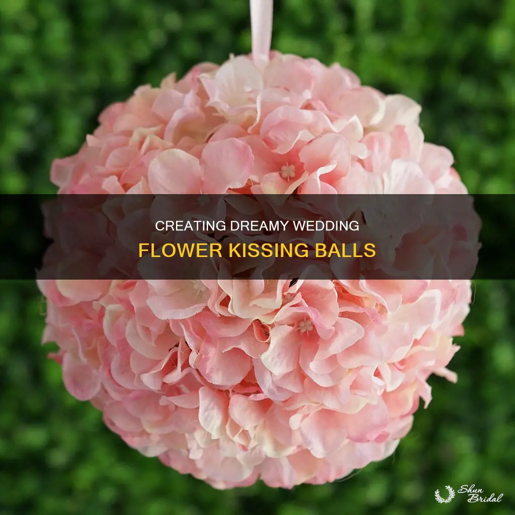 how to make flower kissing balls wedding