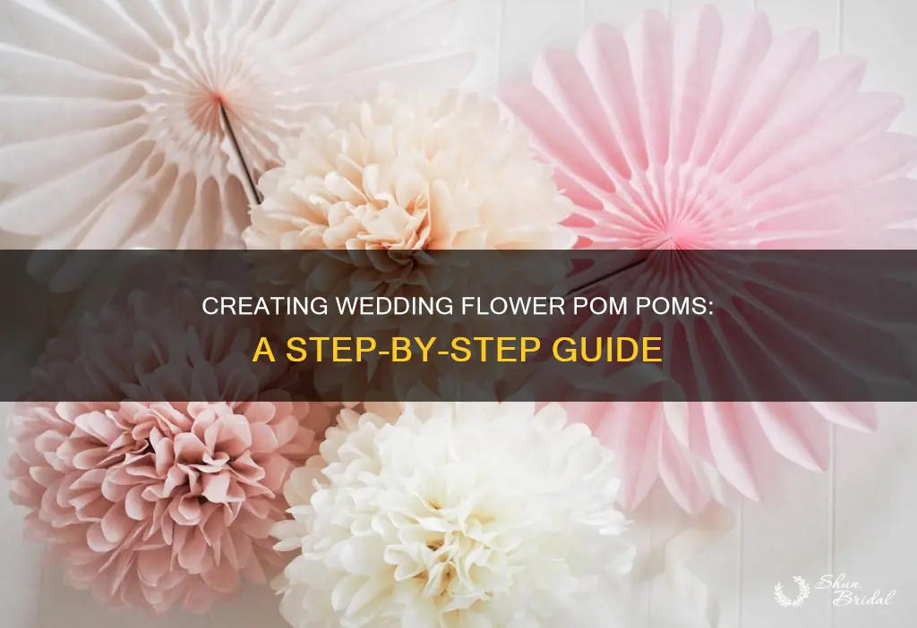 how to make flower pom poms wedding