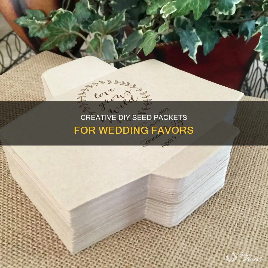 how to make flower seed packets for wedding favors