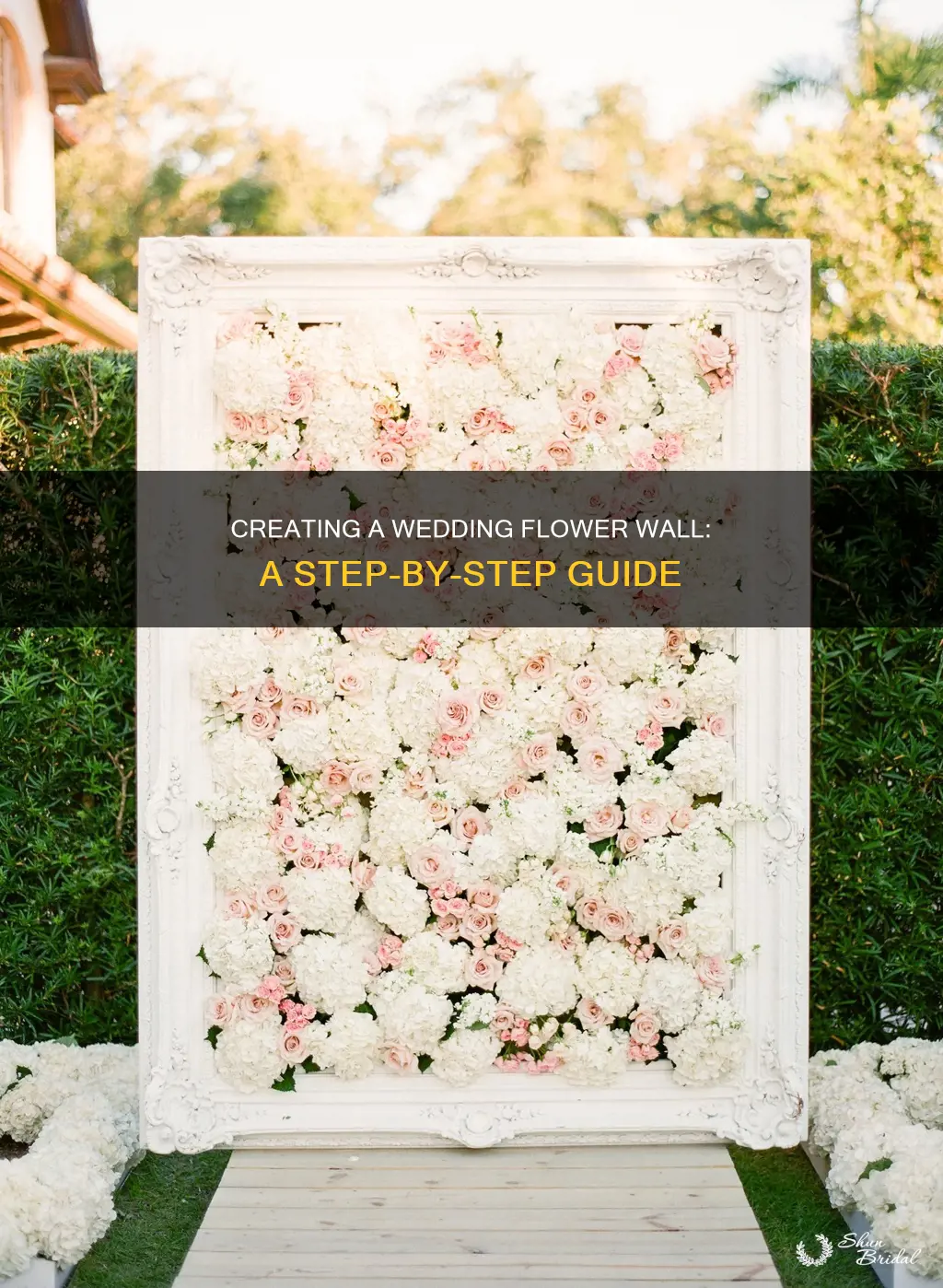 how to make flower wall for wedding