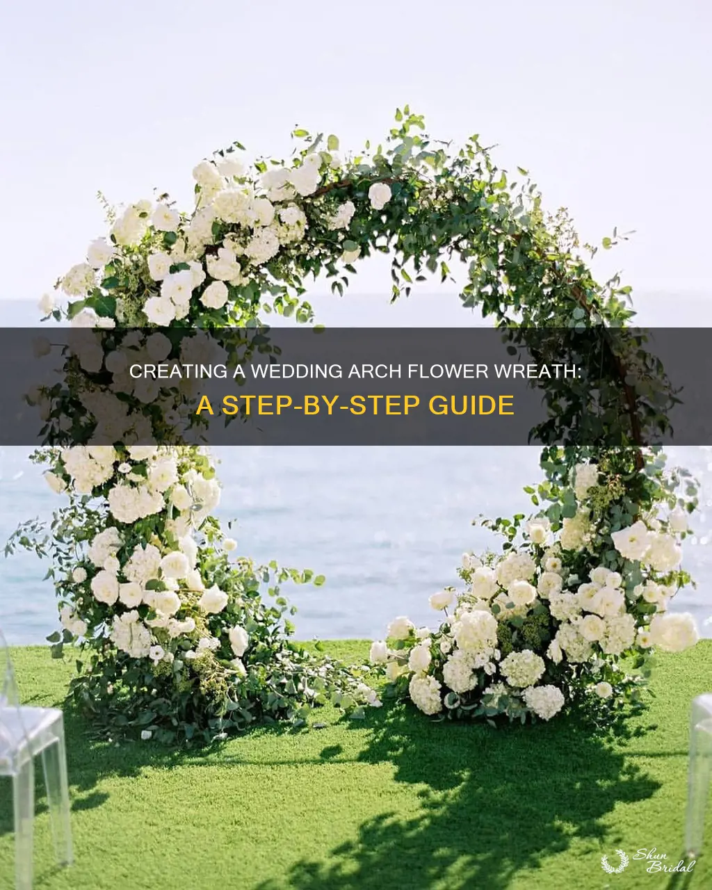 how to make flower weath for wedding arch