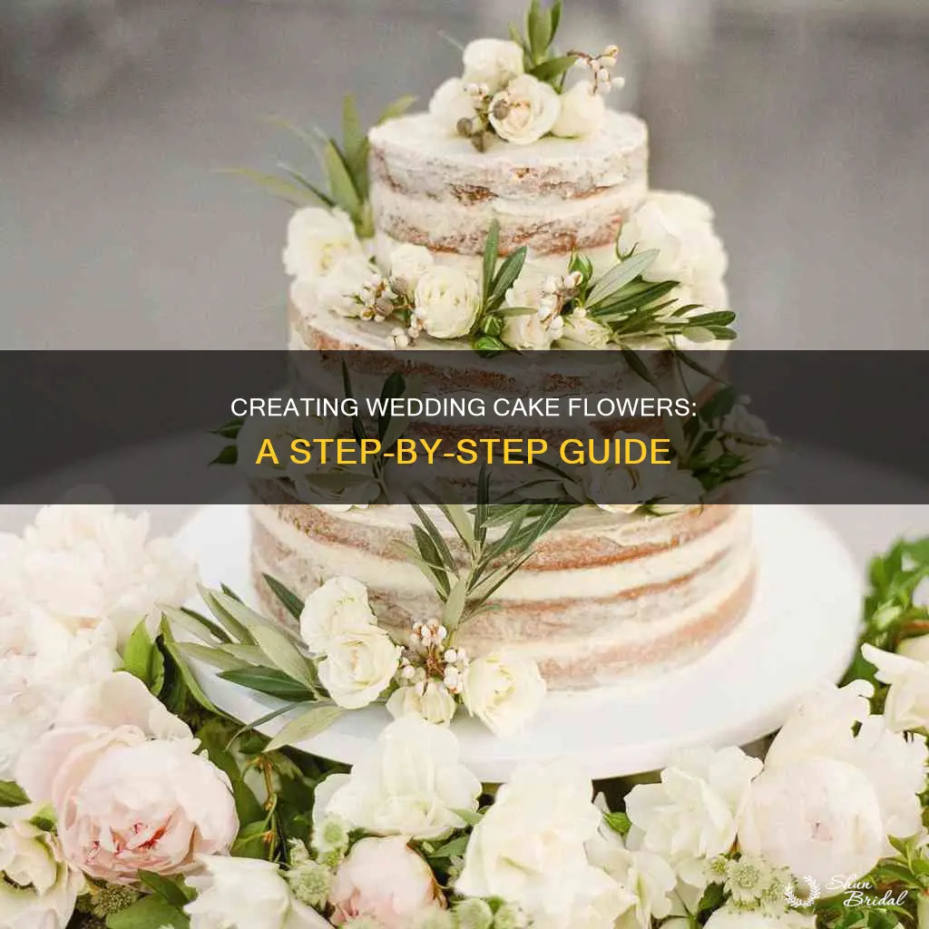 how to make flowers for a wedding cake