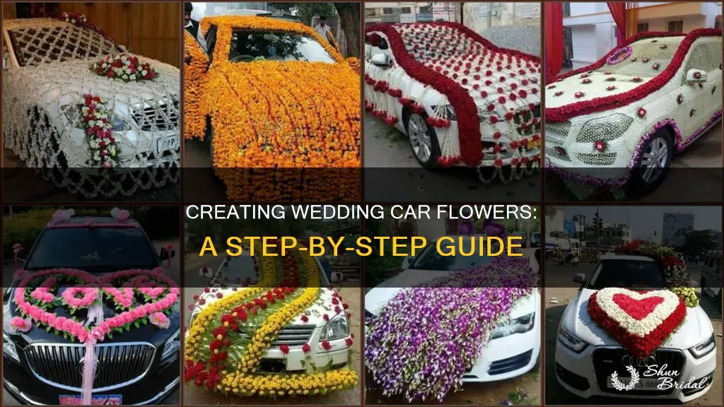 how to make flowers for wedding car