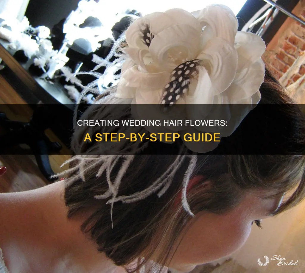 how to make flowers for wedding hair