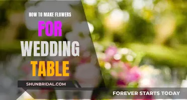 Crafting Wedding Table Flowers: A Step-by-Step Guide