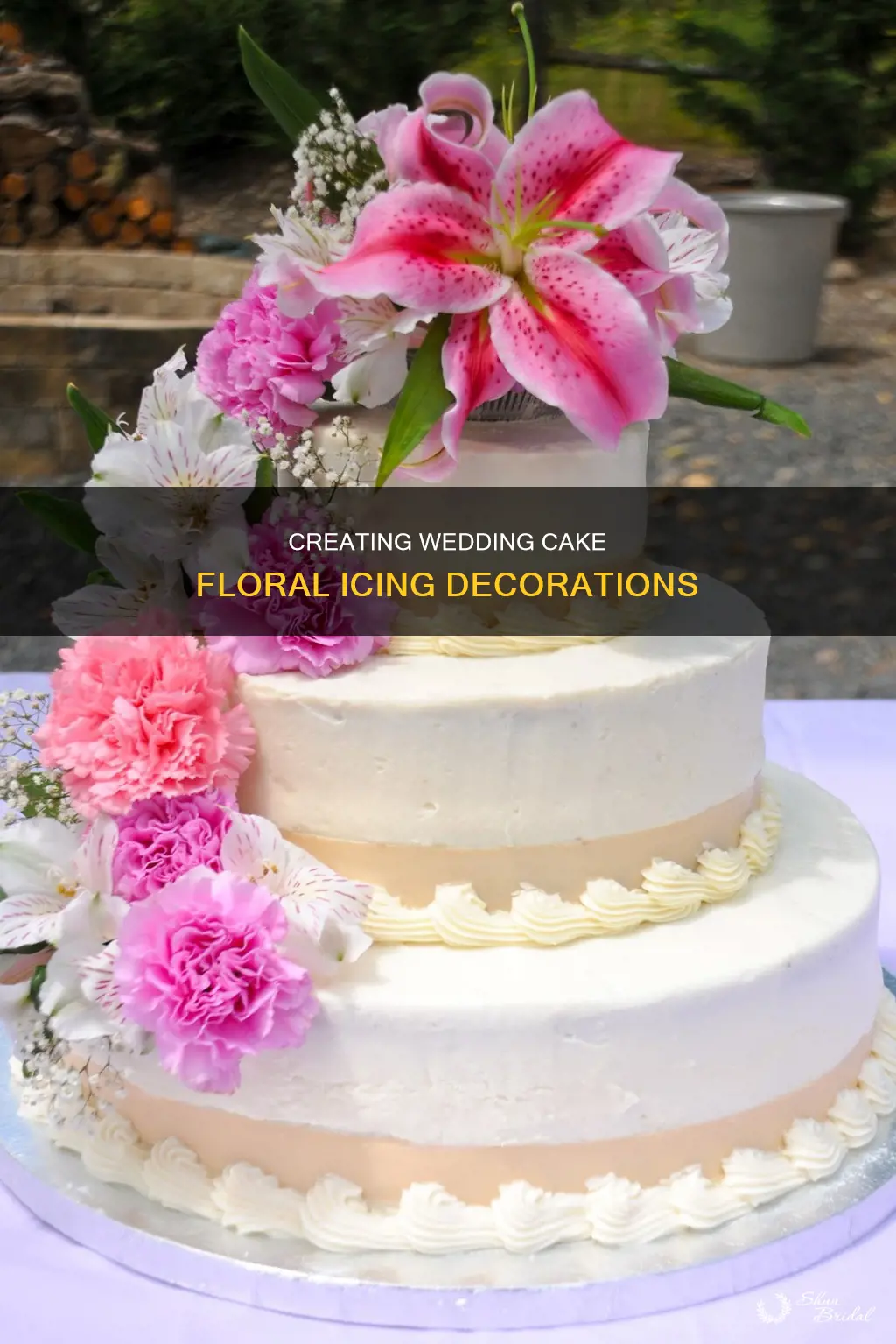 how to make flowers from icing for a wedding cake