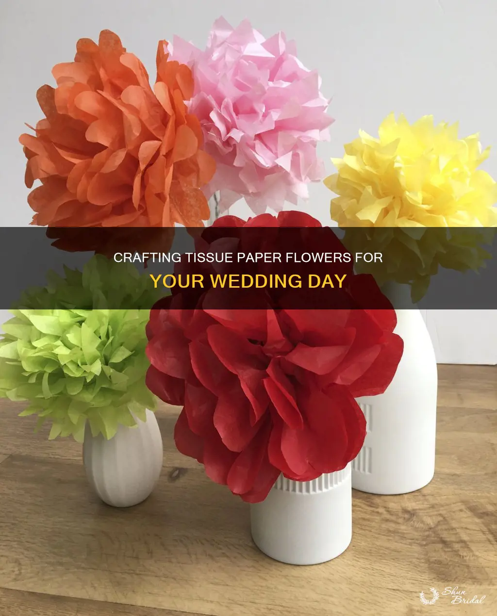 how to make flowers out of tissue paper for weddings