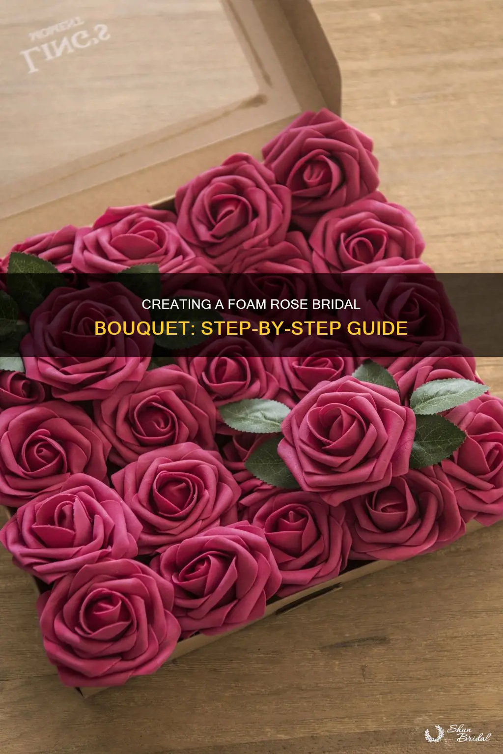 how to make foam rose wedding bouquet