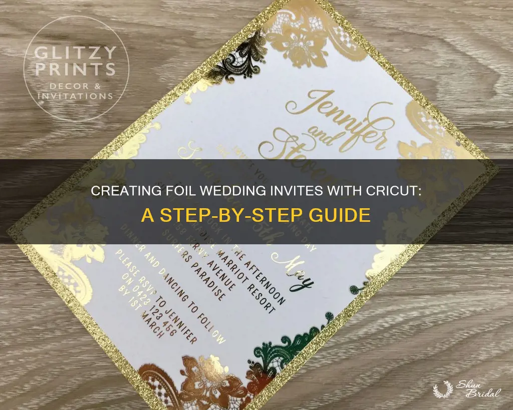 how to make foil wedding invitations with cricut