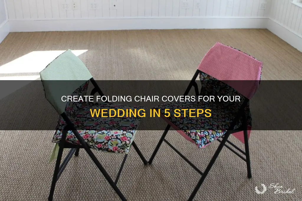 how to make folding chair covers for wedding