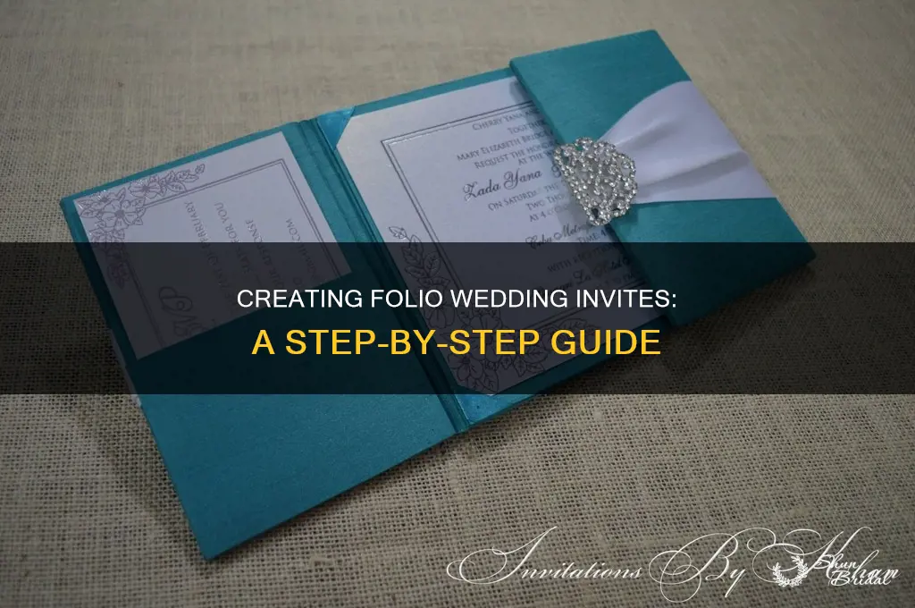 how to make folio wedding invitations