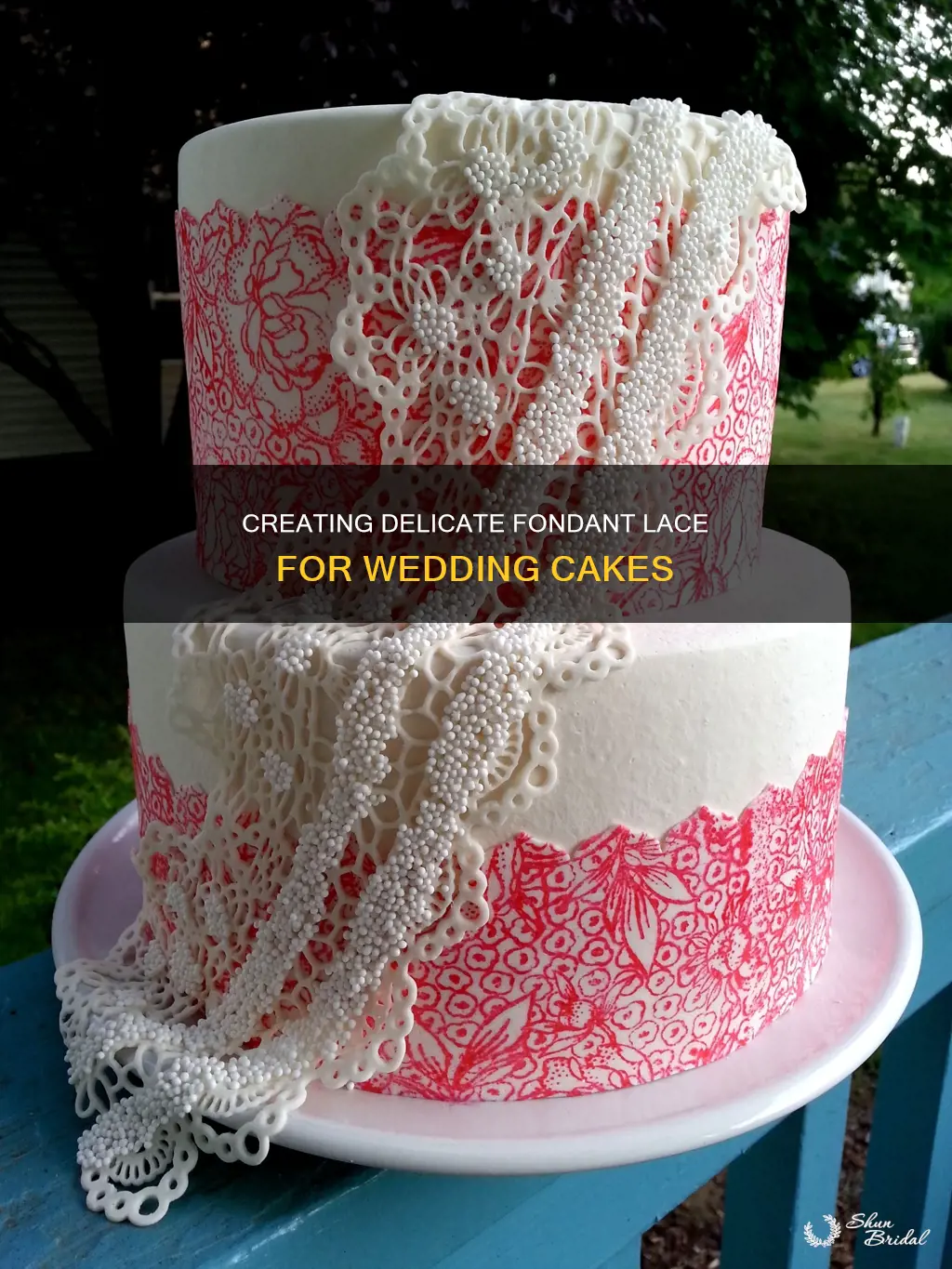 how to make fondant lace for wedding cakes