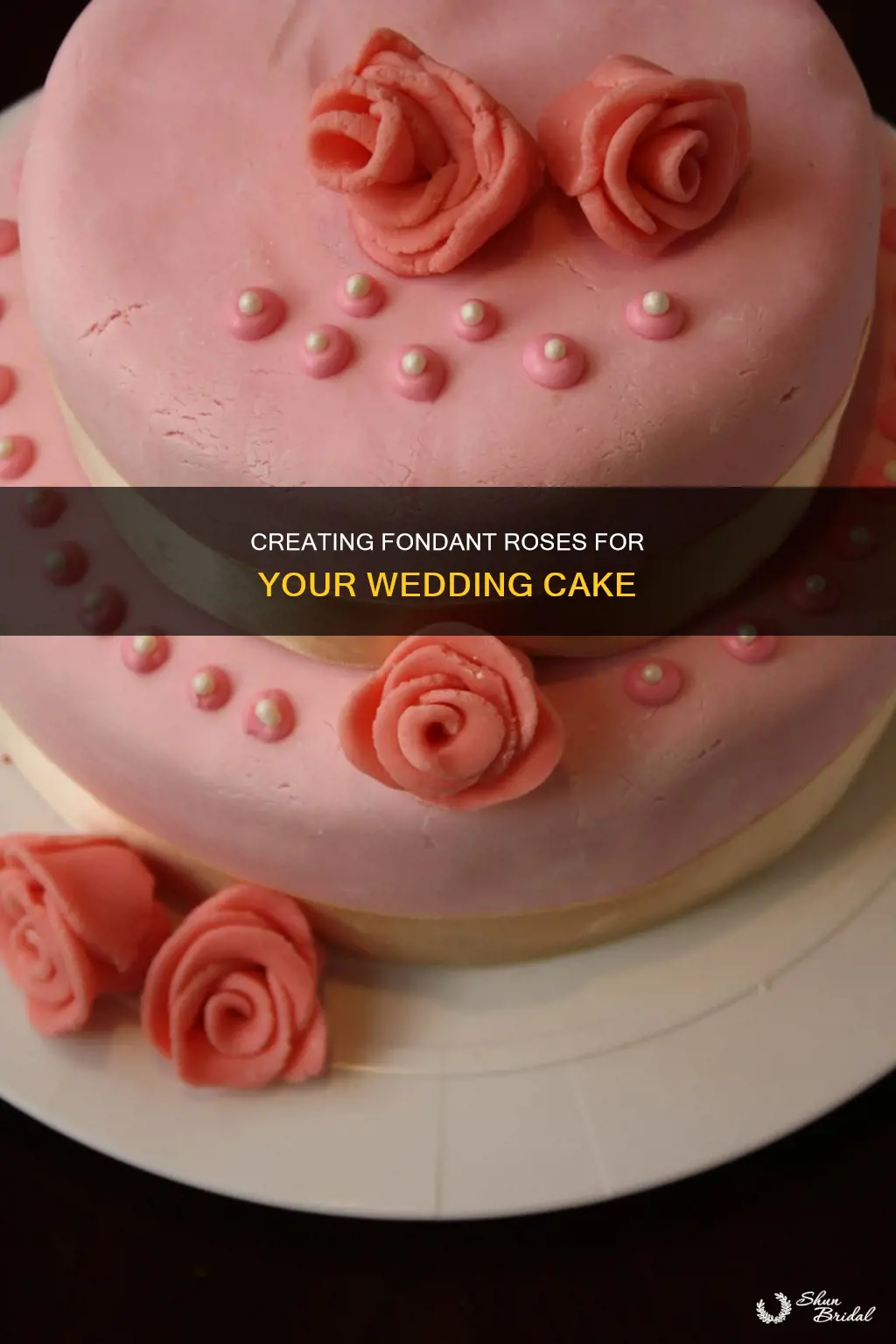 how to make fondant roses for a wedding cake