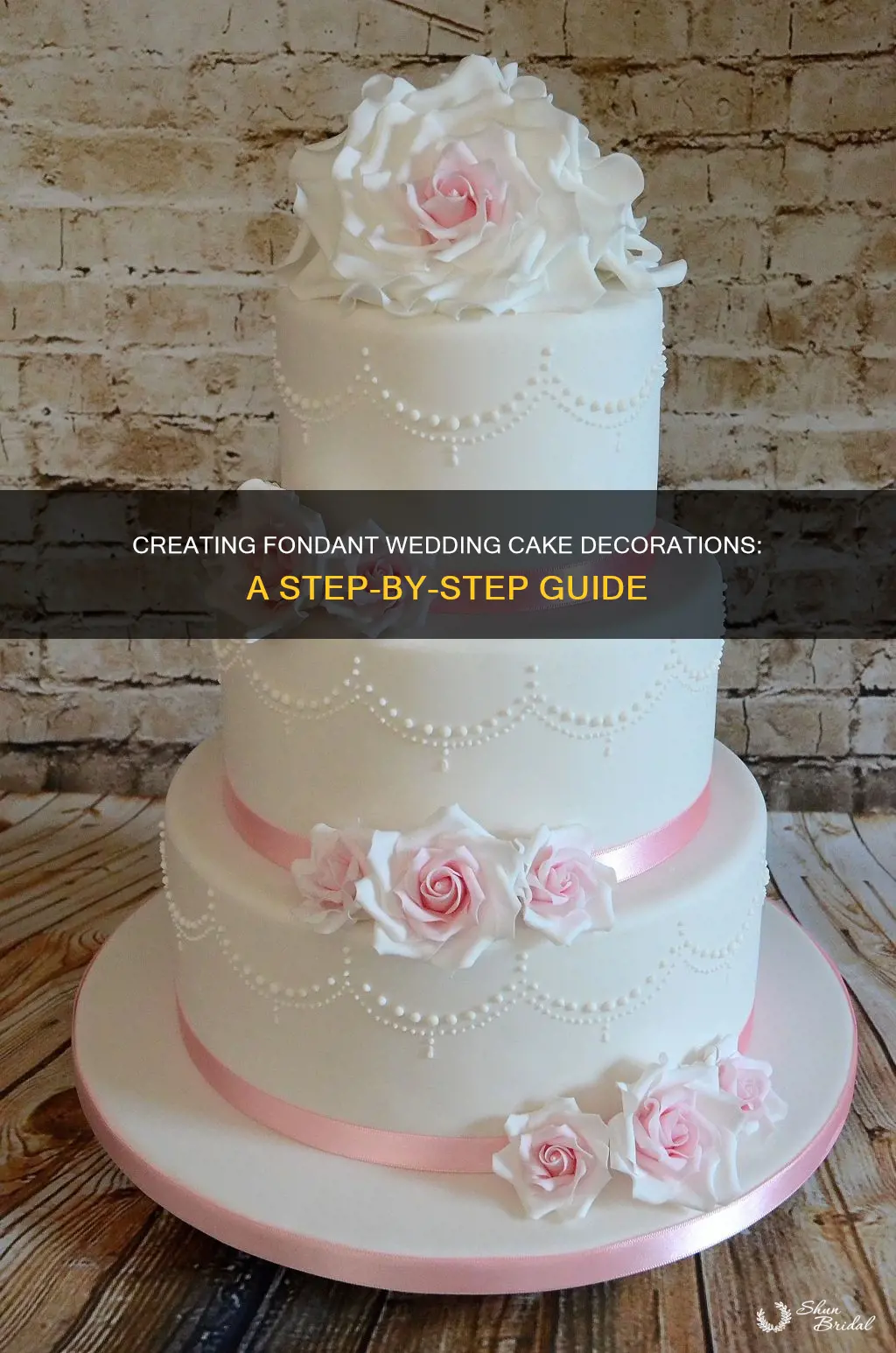 how to make fondant wedding cake decorations