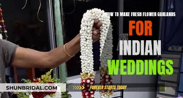 Creating Fresh Flower Garlands for a Vibrant Indian Wedding