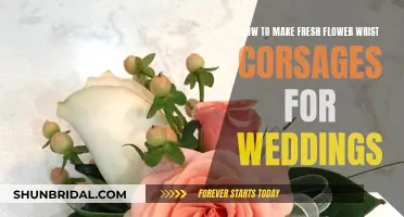 Creating Wedding Wrist Corsages with Fresh Flowers