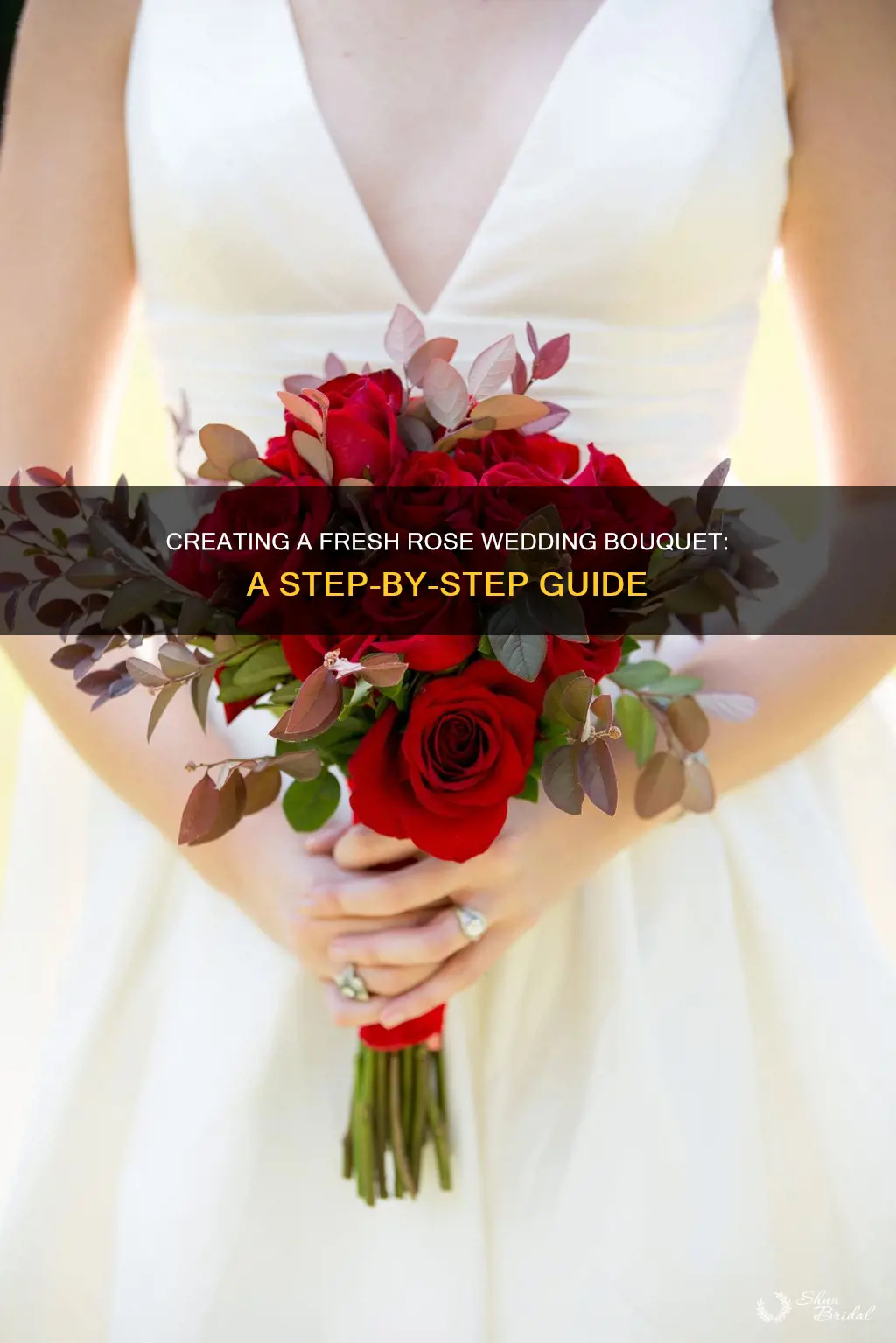 how to make fresh rose wedding bouquet