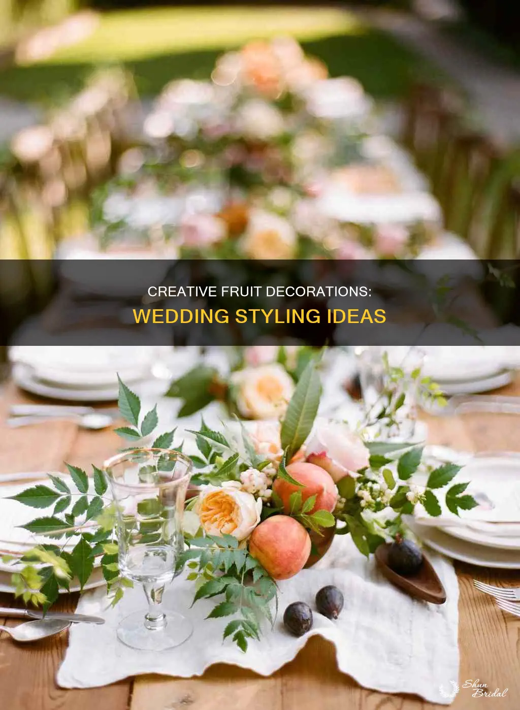 how to make fruit decorations for weddings