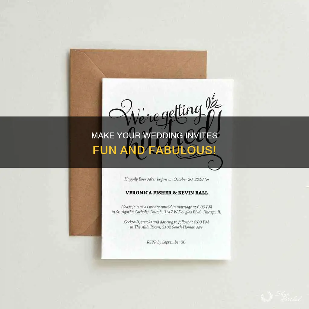 how to make funny wedding invitations