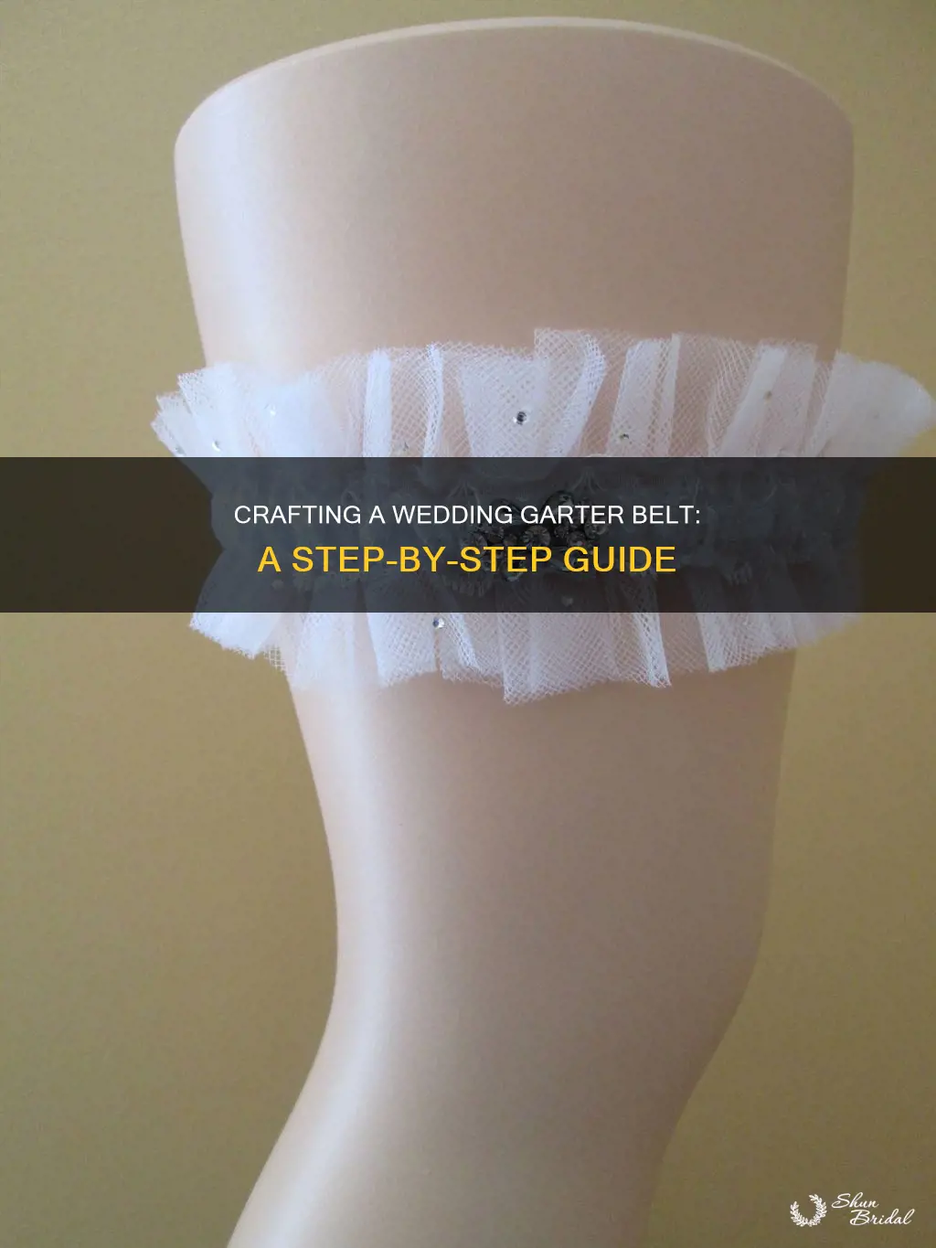 how to make garter belt for wedding