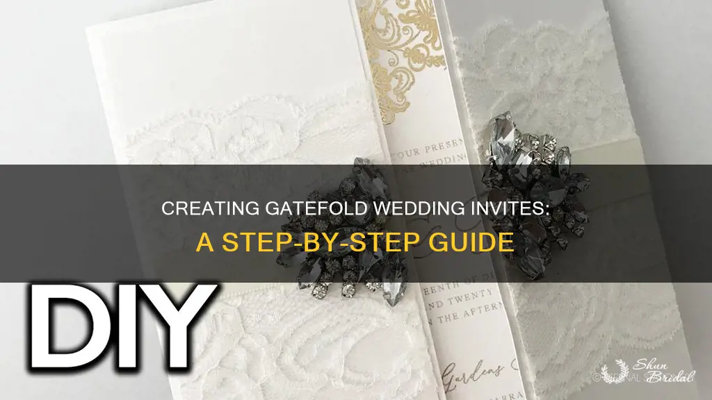 how to make gatefold wedding invitations